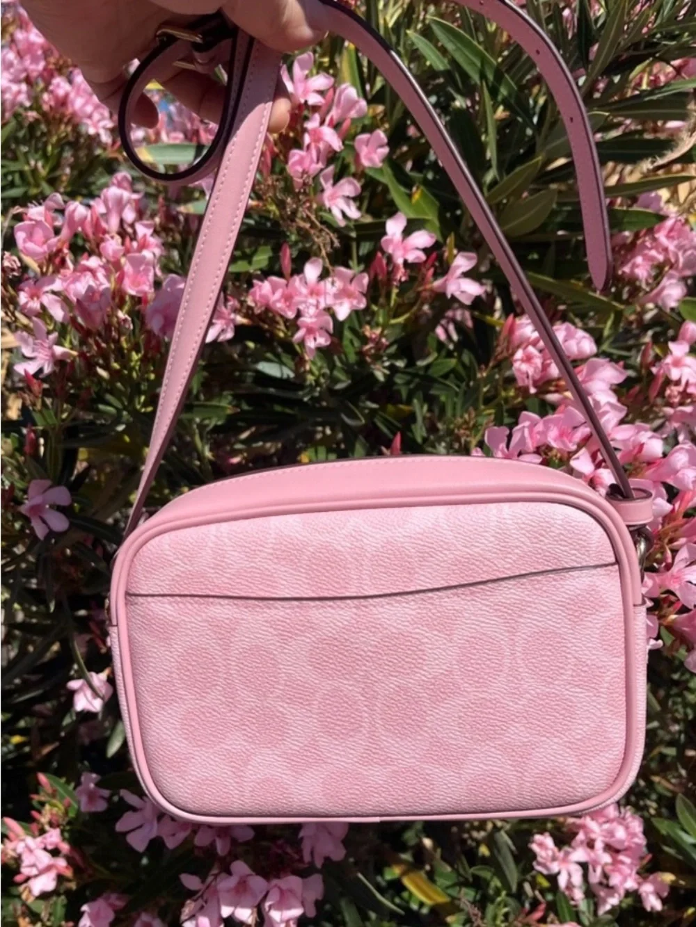 Coach Signature Mini Jamie Powder Pink Crossbody